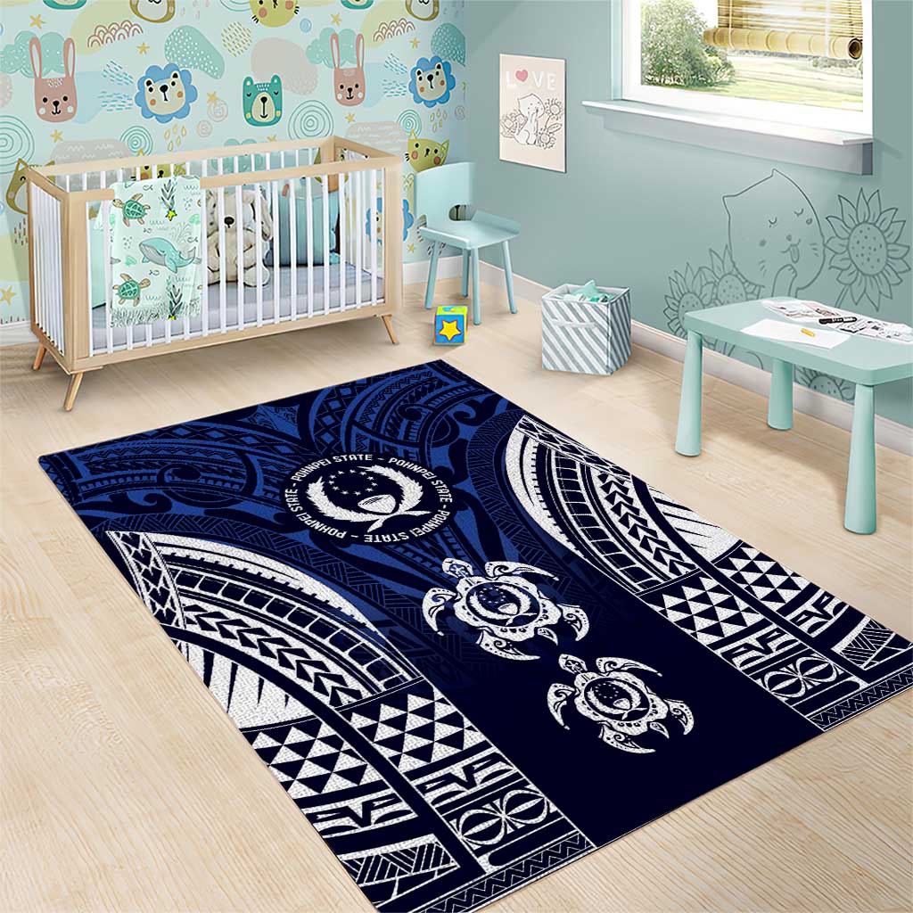 FSM Pohnpei States Area Rug Micronesia Six 9 One Polynesian Tribal Pattern LT9 - Polynesian Pride