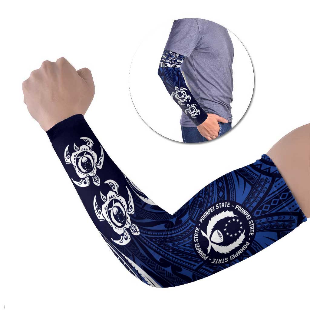 FSM Pohnpei States Arm Sleeves Micronesia Six 9 One Polynesian Tribal Pattern - Polynesian Pride
