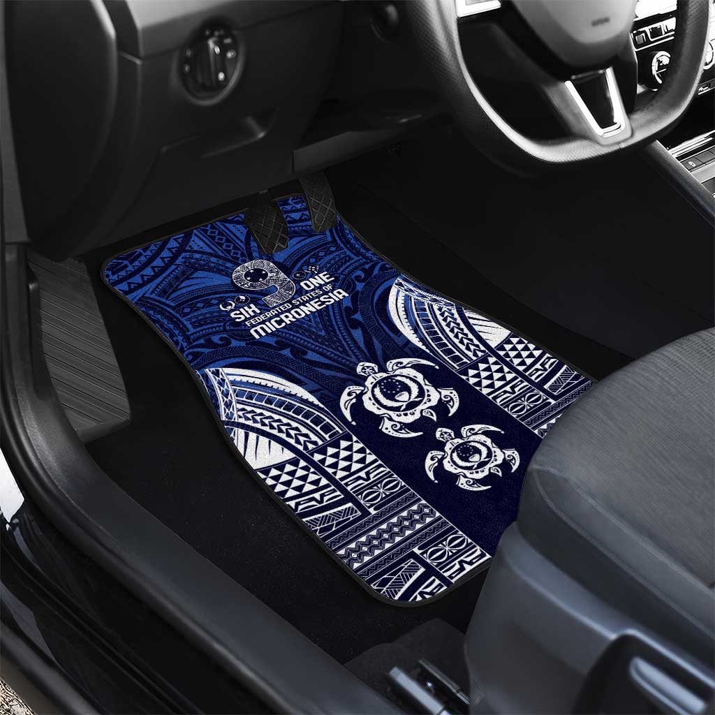 FSM Pohnpei States Car Mats Micronesia Six 9 One Polynesian Tribal Pattern LT9 - Polynesian Pride