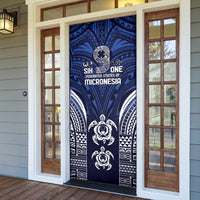 FSM Pohnpei States Door Cover Micronesia Six 9 One Polynesian Tribal Pattern - Polynesian Pride