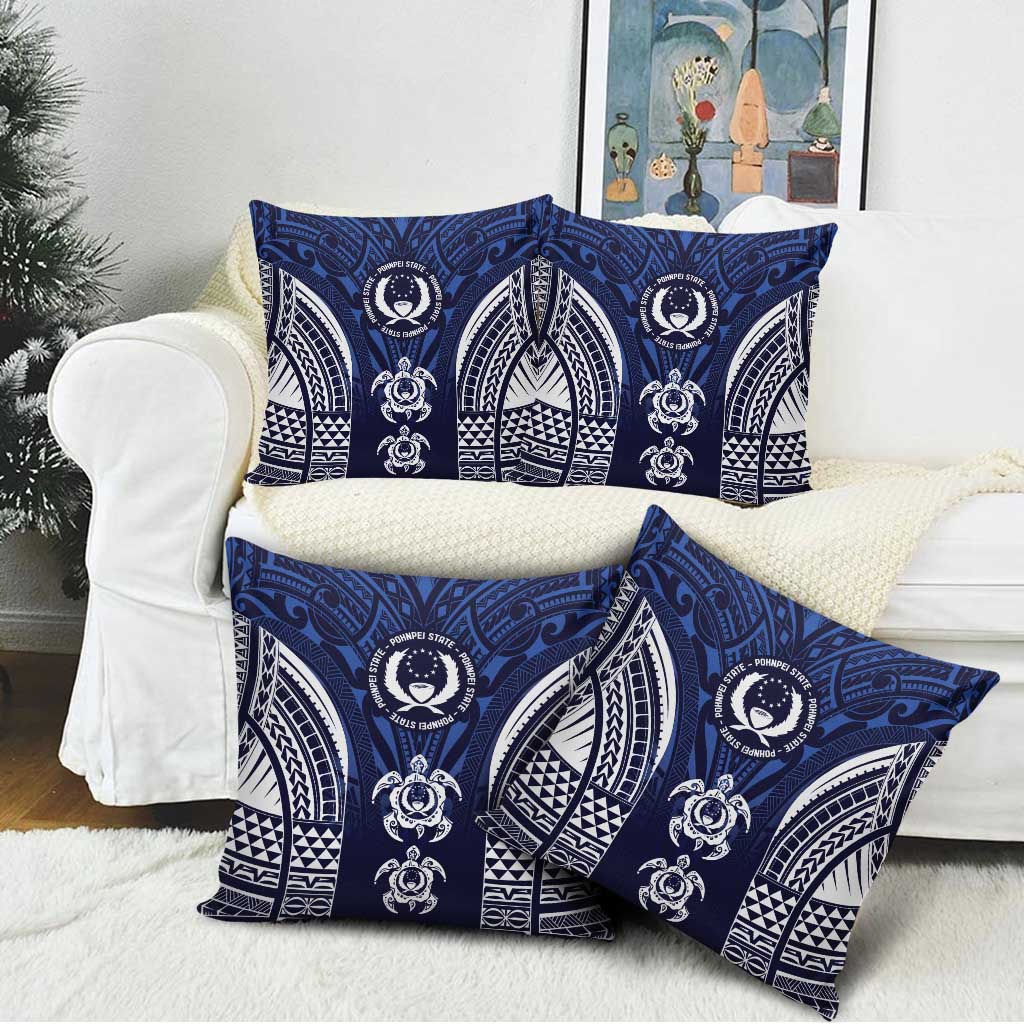 FSM Pohnpei States Pillow Cover Micronesia Six 9 One Polynesian Tribal Pattern - Polynesian Pride