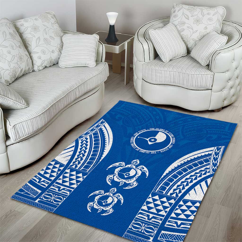 FSM Yap States Area Rug Micronesia Six 9 One Polynesian Tribal Pattern