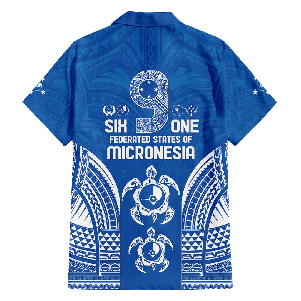 FSM Yap States Family Matching Puletasi and Hawaiian Shirt Micronesia Six 9 One Polynesian Tribal Pattern