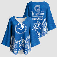 FSM Yap States Kimono Sleeve Blouse Micronesia Six 9 One Polynesian Tribal Pattern - Polynesian Pride