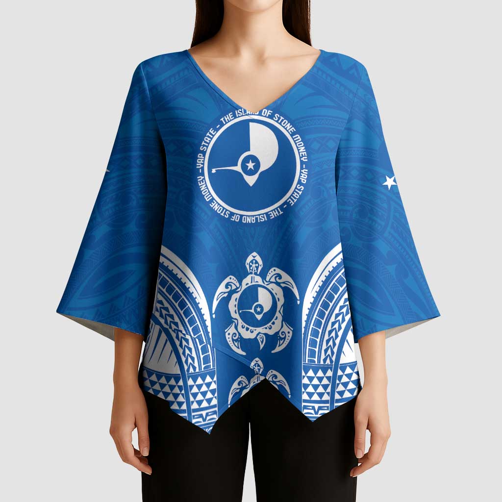 FSM Yap States Kimono Sleeve Blouse Micronesia Six 9 One Polynesian Tribal Pattern - Polynesian Pride