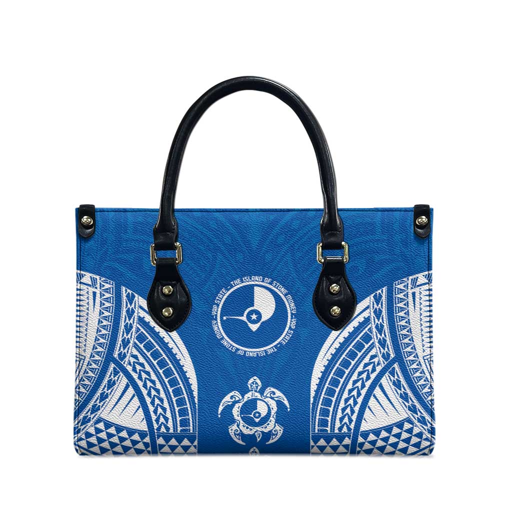 FSM Yap States Leather Bag Micronesia Six 9 One Polynesian Tribal Pattern - Polynesian Pride