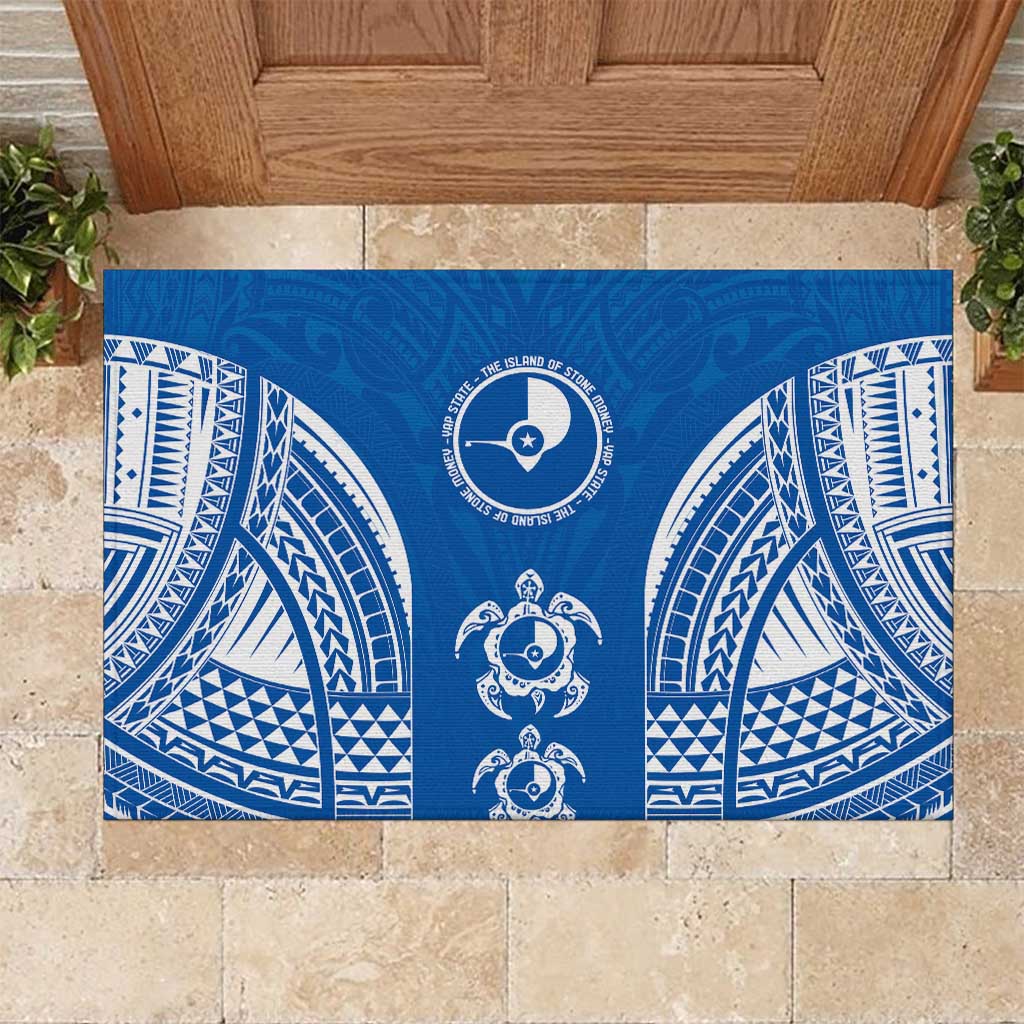 FSM Yap States Rubber Doormat Micronesia Six 9 One Polynesian Tribal Pattern