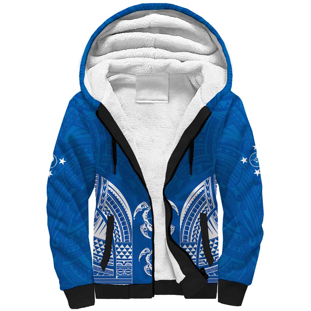 FSM Yap States Sherpa Hoodie Micronesia Six 9 One Polynesian Tribal Pattern