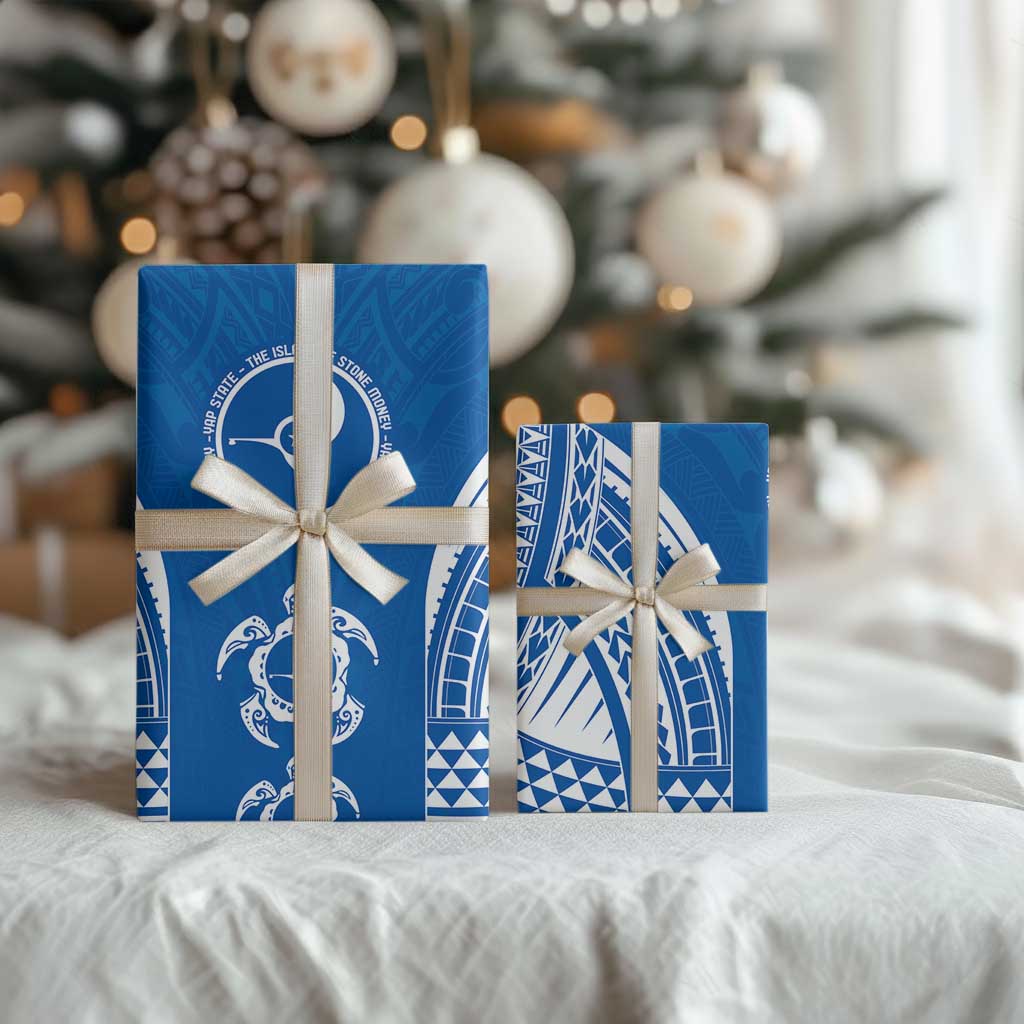 FSM Yap States Wrapping Paper Micronesia Six 9 One Polynesian Tribal Pattern - Polynesian Pride