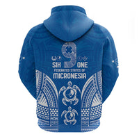 FSM Yap States Zip Hoodie Micronesia Six 9 One Polynesian Tribal Pattern