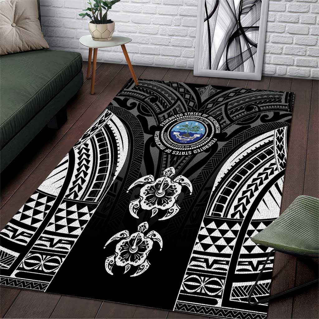 FSM Micronesia Six 9 One Area Rug Polynesian Tribal Pattern