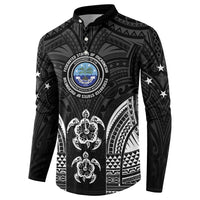 FSM Micronesia Six 9 One Button Sweatshirt Polynesian Tribal Pattern