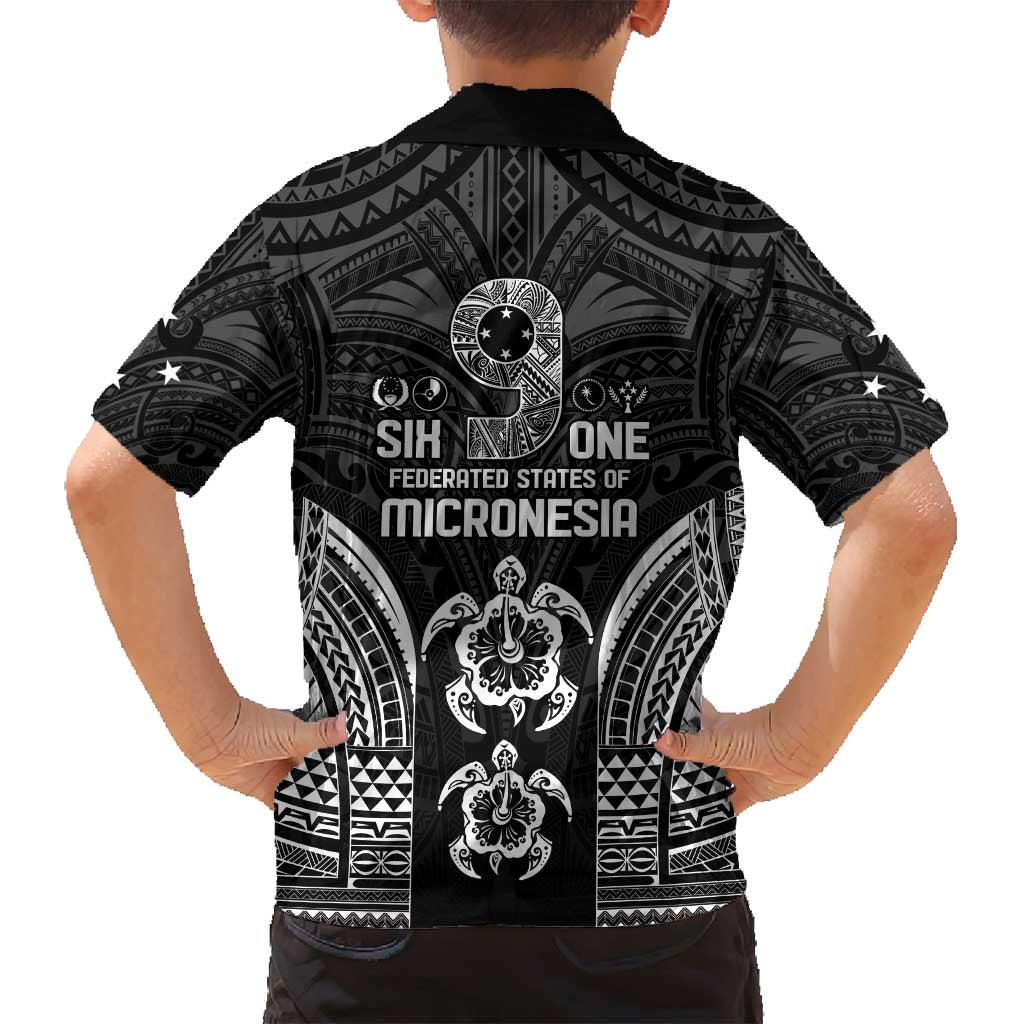 FSM Micronesia Six 9 One Family Matching Puletasi and Hawaiian Shirt Polynesian Tribal Pattern