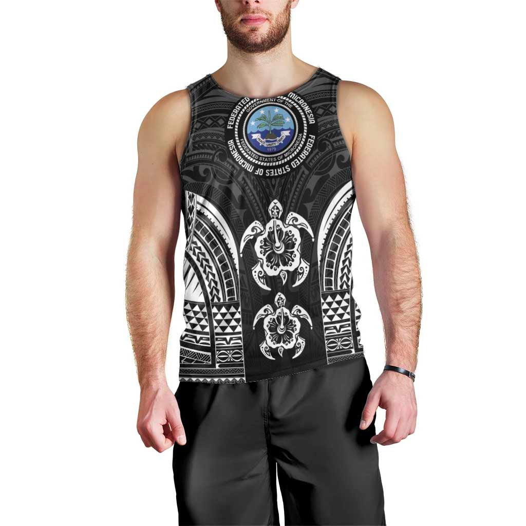 FSM Micronesia Six 9 One Men Tank Top Polynesian Tribal Pattern