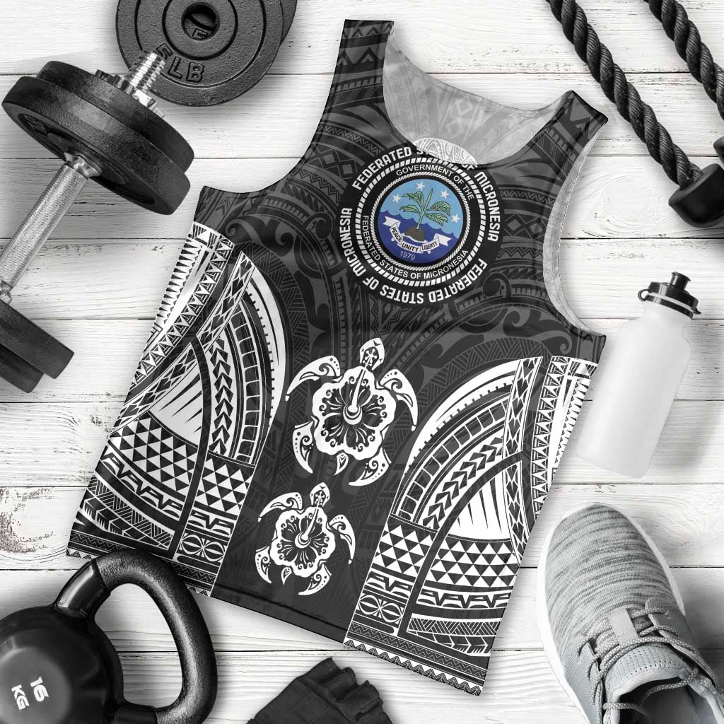 FSM Micronesia Six 9 One Men Tank Top Polynesian Tribal Pattern