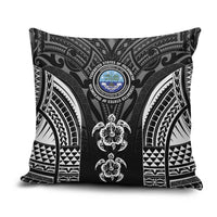 FSM Micronesia Six 9 One Pillow Cover Polynesian Tribal Pattern LT9 Black - Polynesian Pride