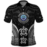 FSM Micronesia Six 9 One Polo Shirt Polynesian Tribal Pattern