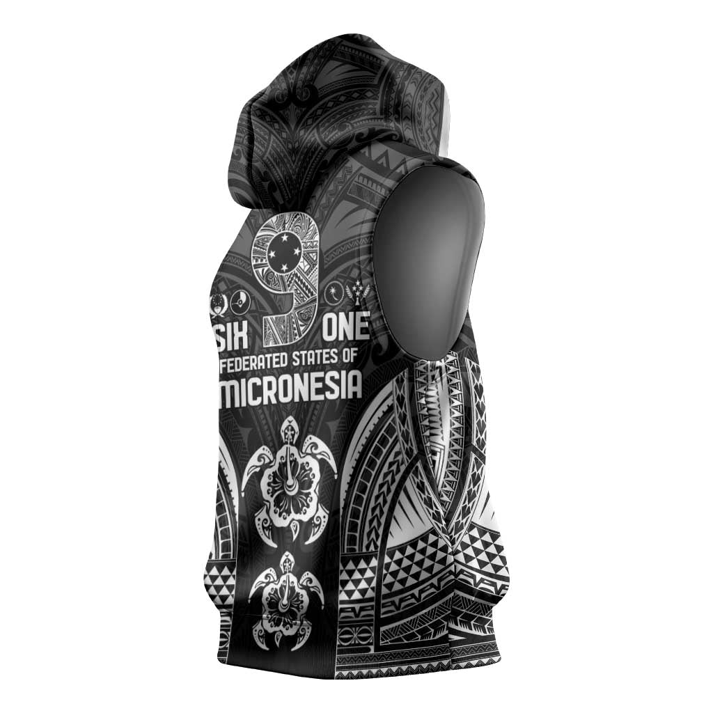 FSM Micronesia Six 9 One Sleeveless Hoodie Polynesian Tribal Pattern LT9 - Polynesian Pride