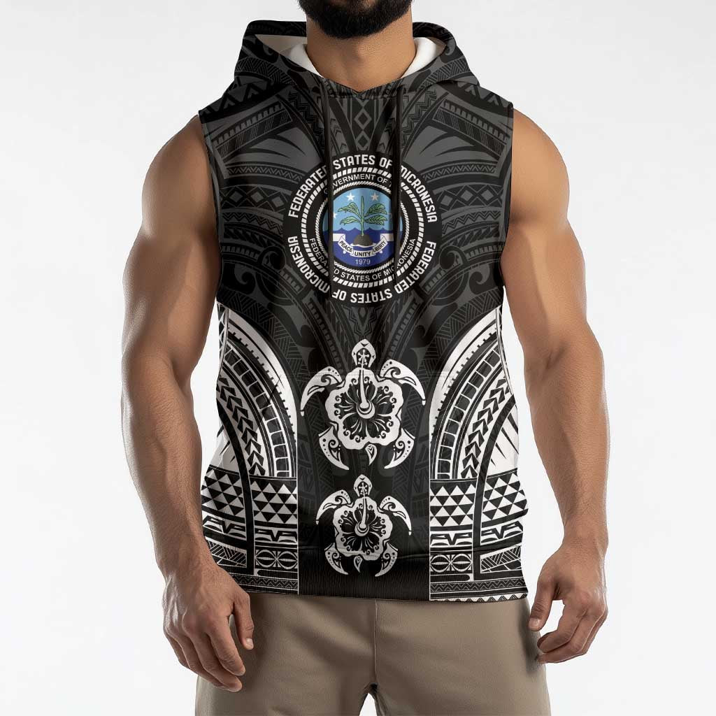 FSM Micronesia Six 9 One Sleeveless Hoodie Polynesian Tribal Pattern LT9 - Polynesian Pride
