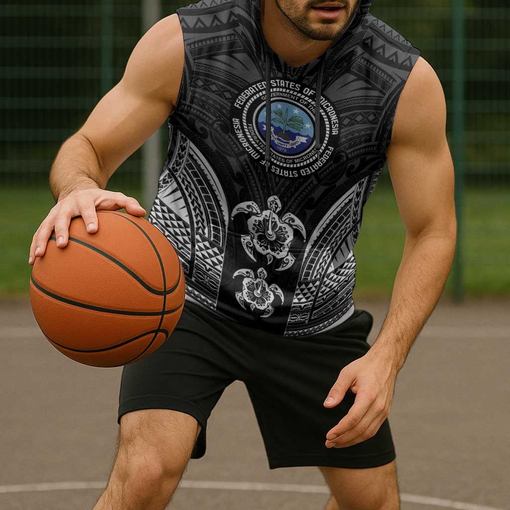FSM Micronesia Six 9 One Sleeveless Hoodie Polynesian Tribal Pattern LT9 - Polynesian Pride