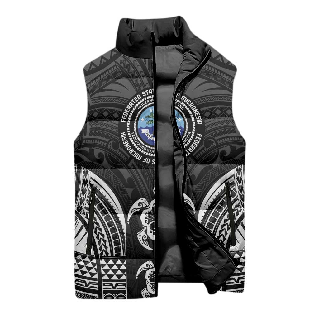 FSM Micronesia Six 9 One Sleeveless Puffer Jacket Polynesian Tribal Pattern LT9 - Polynesian Pride
