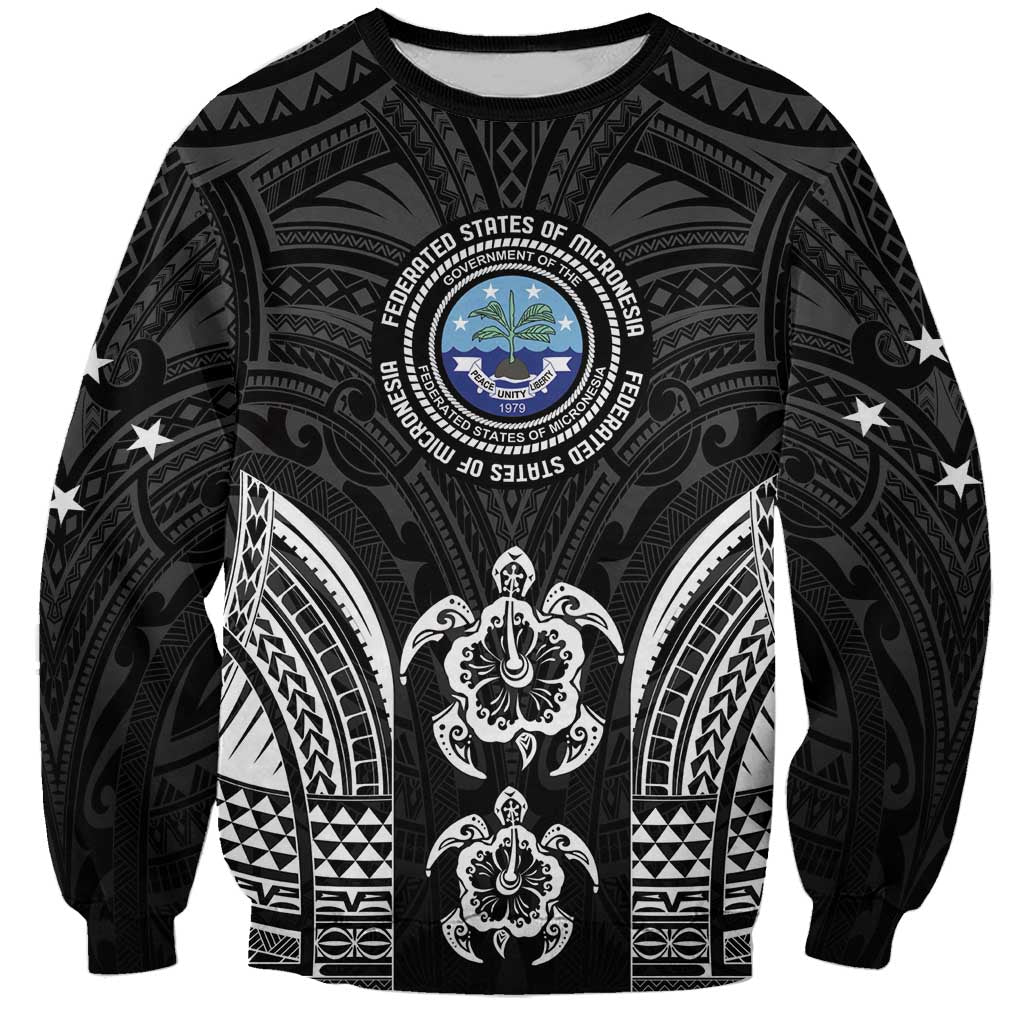 FSM Micronesia Six 9 One Sweatshirt Polynesian Tribal Pattern