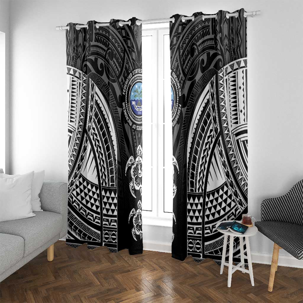 FSM Micronesia Six 9 One Window Curtain Polynesian Tribal Pattern
