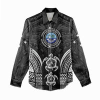 FSM Micronesia Six 9 One Women Casual Shirt Polynesian Tribal Pattern