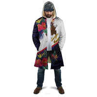 American Samoa Flag Day Since 1900 Cloak Samoa Muamua Le Atua Tropical Flowers - Polynesian Pride