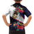 American Samoa Flag Day Since 1900 Family Matching Off Shoulder Short Dress and Hawaiian Shirt Samoa Muamua Le Atua Tropical Flowers