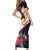 American Samoa Flag Day Since 1900 Family Matching Short Sleeve Bodycon Dress and Hawaiian Shirt Samoa Muamua Le Atua Tropical Flowers