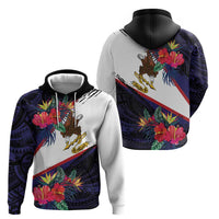 American Samoa Flag Day Since 1900 Hoodie Samoa Muamua Le Atua Tropical Flowers