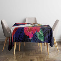American Samoa Flag Day Since 1900 Tablecloth Samoa Muamua Le Atua Tropical Flowers