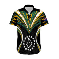 Polynesian Pride Palmerston Island Hawaiian Shirt Cook Islands Tribal Wave Style LT9 Black - Polynesian Pride