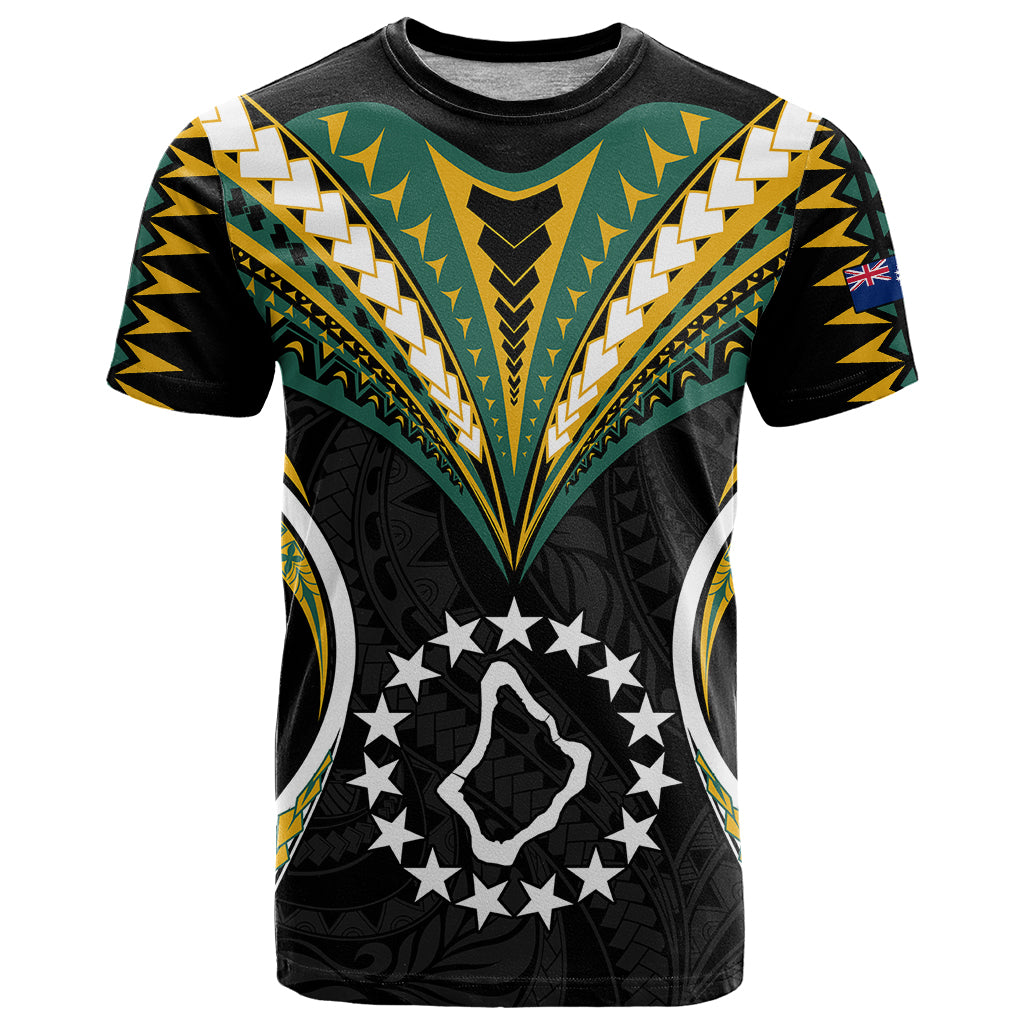Polynesian Pride Palmerston Island T Shirt Cook Islands Tribal Wave Style LT9 Black - Polynesian Pride