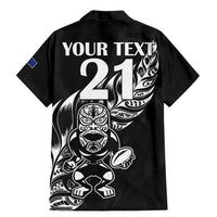 New Zealand Rugby Custom Family Matching Mermaid Dress and Hawaiian Shirt Opango All Black Fern LT9 - Polynesian Pride