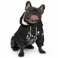 Custom New Zealand Black Fern Rugby Pet Hoodie