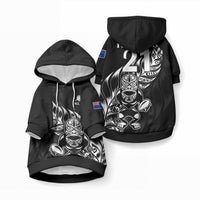 Custom New Zealand Black Fern Rugby Pet Hoodie