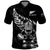 (Custom Text and Number) New Zealand All Black Rugby Polo Shirt LT9 Black - Polynesian Pride