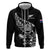 New Zealand Rugby Custom Zip Hoodie Opango All Black Fern