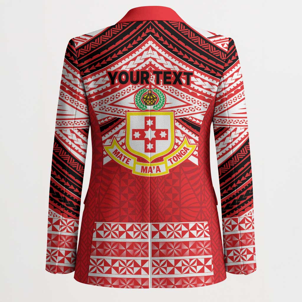 Personalised Kolisi Tonga College Atele Blazer Polynesian Ngatu Tribal - Polynesian Pride