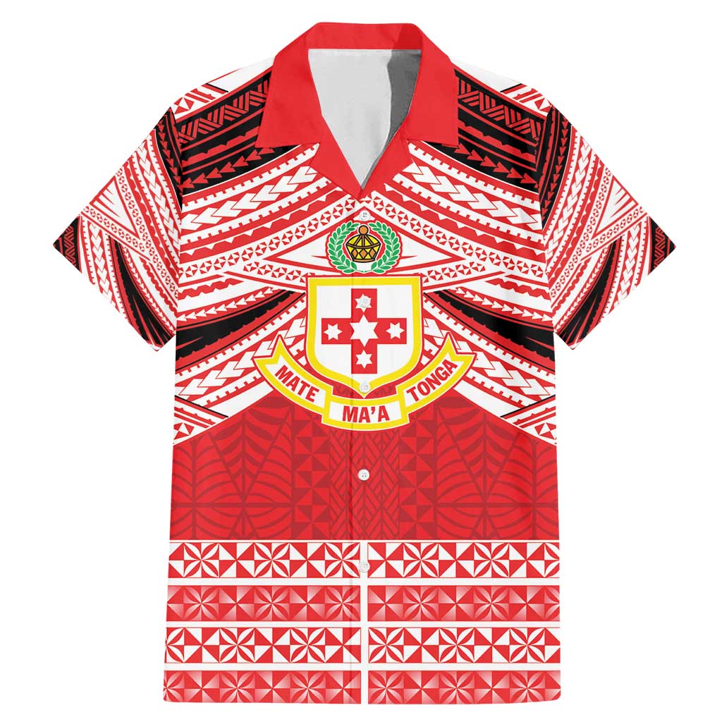 Personalised Kolisi Tonga College Atele Family Matching Mermaid Dress and Hawaiian Shirt Polynesian Ngatu Tribal