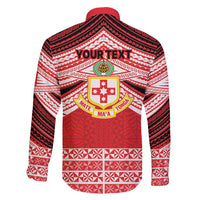 Personalised Kolisi Tonga College Atele Family Matching Summer Maxi Dress and Hawaiian Shirt Polynesian Ngatu Tribal