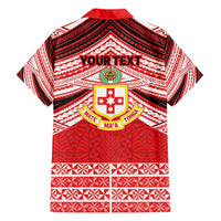 Personalised Kolisi Tonga College Atele Hawaiian Shirt Polynesian Ngatu Tribal