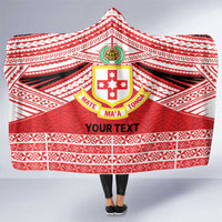 Personalised Kolisi Tonga College Atele Hooded Blanket Polynesian Ngatu Tribal