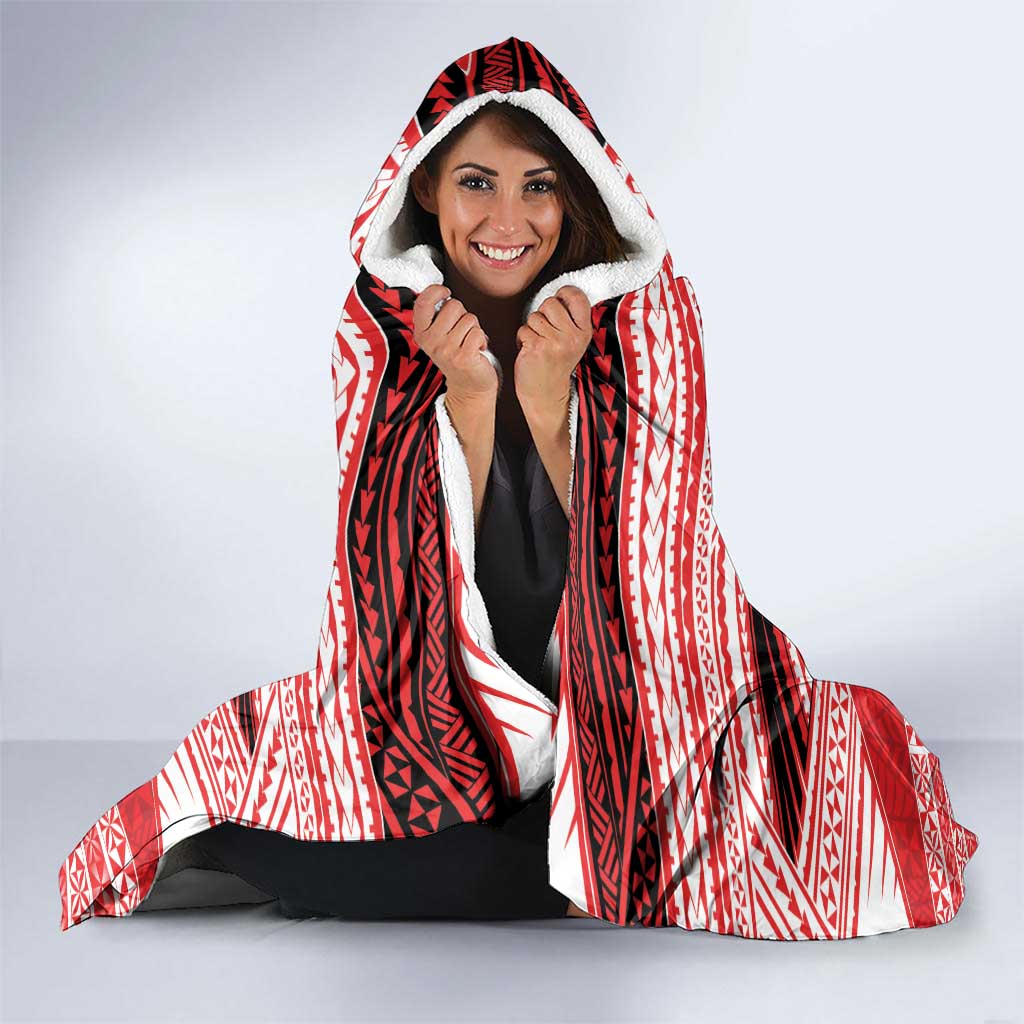 Personalised Kolisi Tonga College Atele Hooded Blanket Polynesian Ngatu Tribal