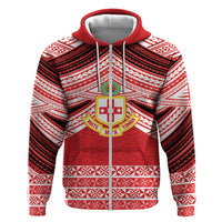 Personalised Kolisi Tonga College Atele Hoodie Polynesian Ngatu Tribal