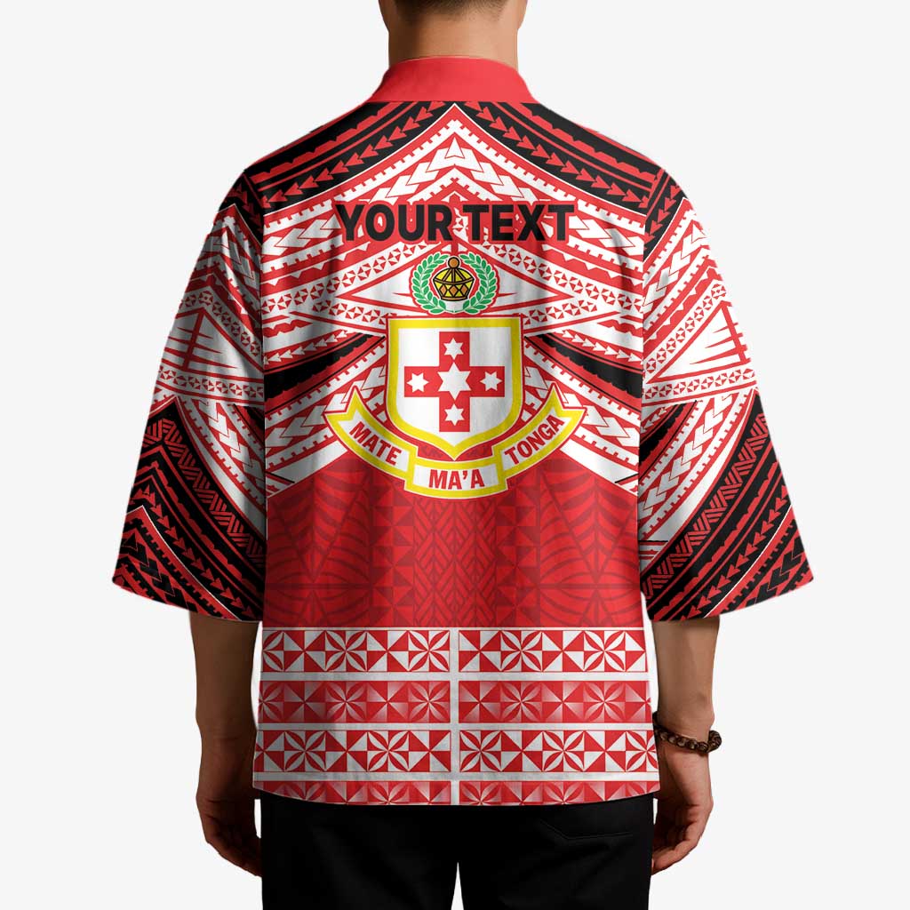 Personalised Kolisi Tonga College Atele Kimono Polynesian Ngatu Tribal - Polynesian Pride