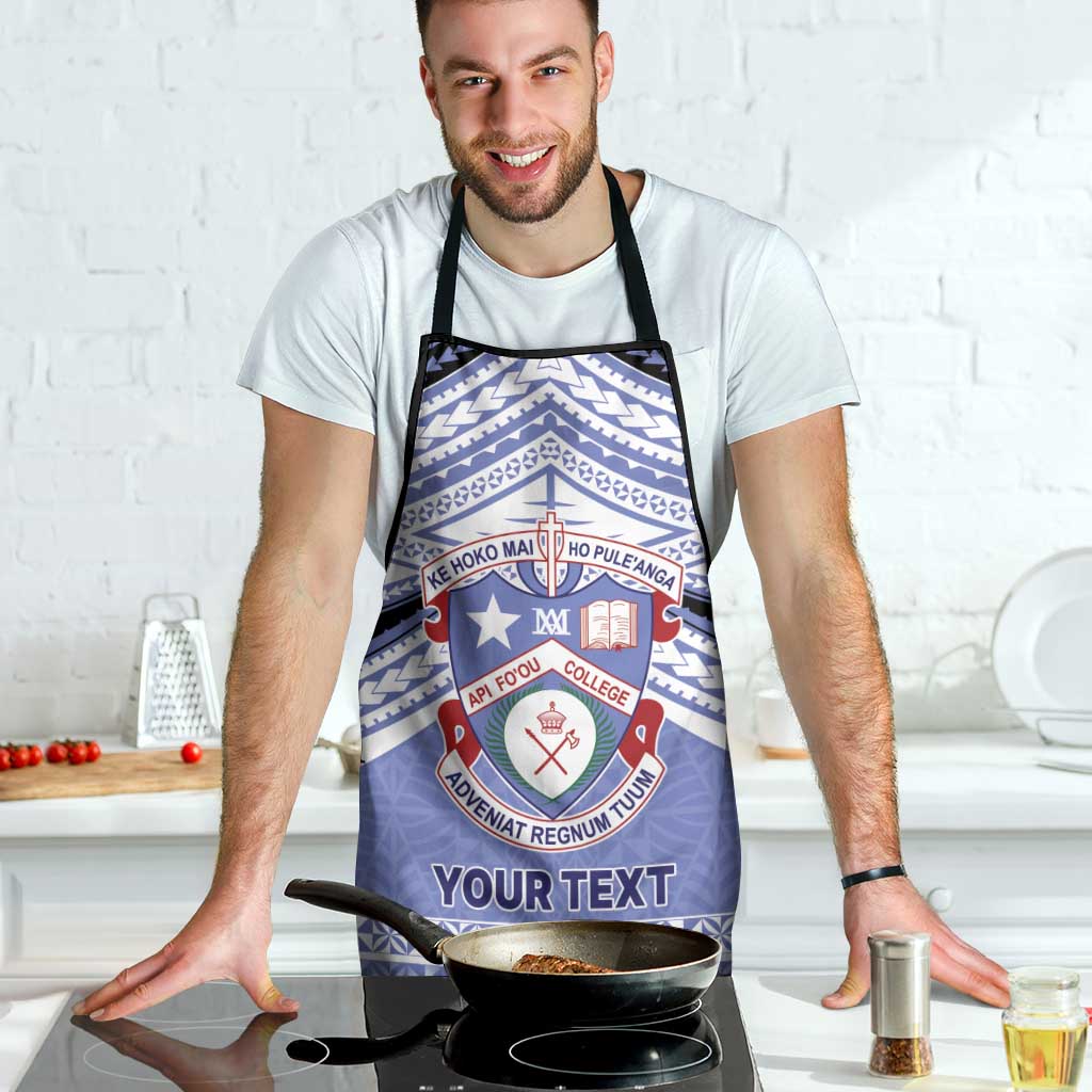 Personalised Tonga Apifoou College Apron Polynesian Ngatu Tribal - Polynesian Pride