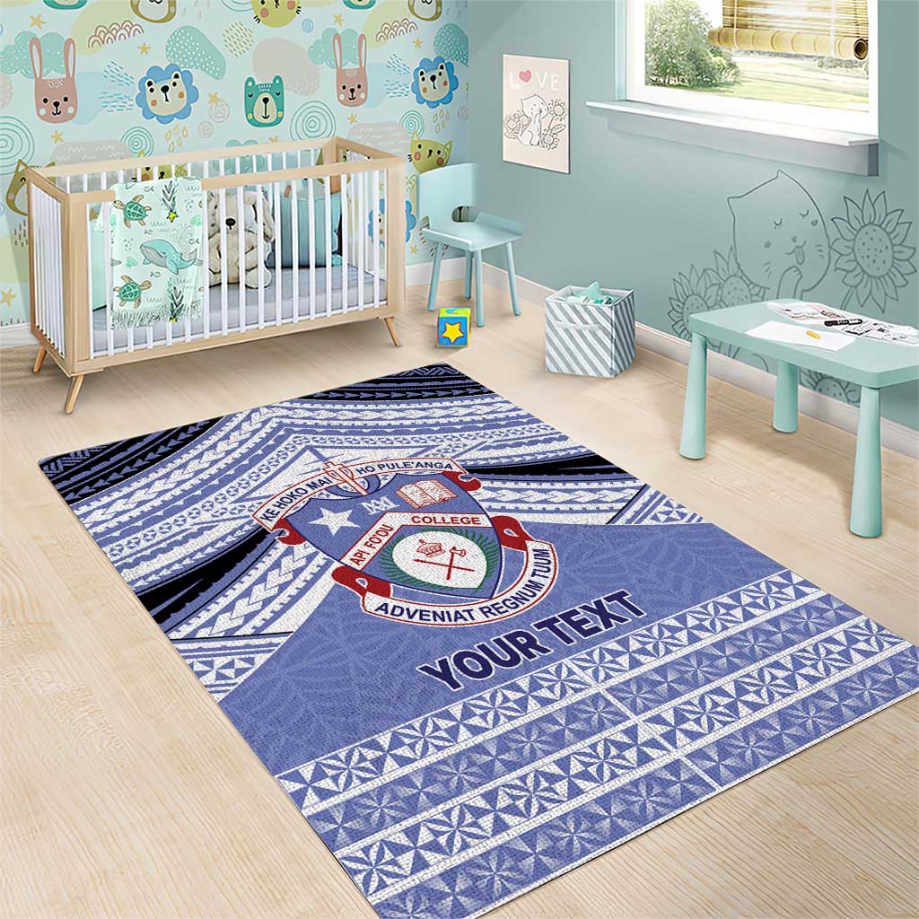 Personalised Tonga Apifoou College Area Rug Polynesian Ngatu Tribal LT9 - Polynesian Pride